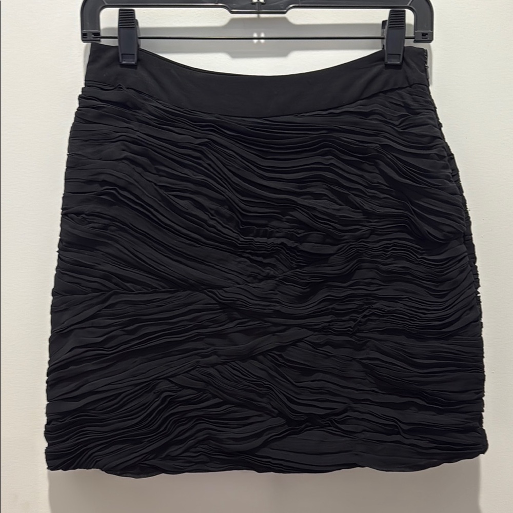 Yumi Kim Black Mini Skirt Ruched Cocktail